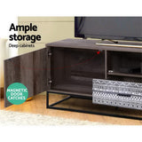 Lars 180cm TV Stand Entertainment Unit Storage Cabinet Industrial Wooden - Rustic