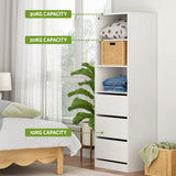 Artiss 3 Chest of Drawers Tallboy Cabinet - White