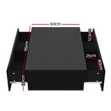 Iphion Coffee Table with 4 Drawers - Black