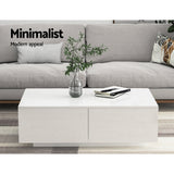 Iphion Coffee Table with 4 Drawers - White