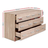 Artiss 6 Chest of Drawers - Pine