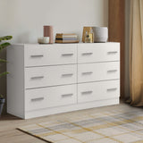Artiss 6 Chest of Drawers - White