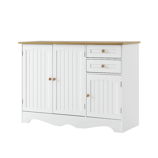 Lysander Wooden Buffet Sideboard 3 Doors - White