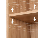 Artiss Bookshelf 5 Tiers Milo Pine