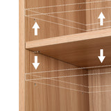 Artiss Bookshelf 7 Tiers Milo Pine