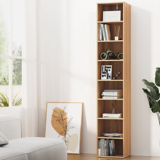 Artiss Bookshelf 8 Tiers Milo Pine