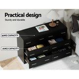 Artiss 6 Chest of Drawers - Black