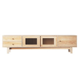 Aaron 180cm TV Cabinet Entertainment Unit Stand Storage Drawer - Pine