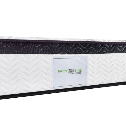 Kingston 24cm Thick Pillow Top Cool Foam Pocket Spring Medium Firm Mattress - King