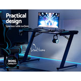 Artiss Gaming Desk Computer Desks LED Light 120cm