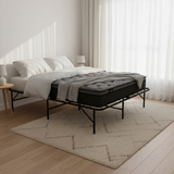 Garnet Bed & Mattress Package with 34cm Mattress - Black Single