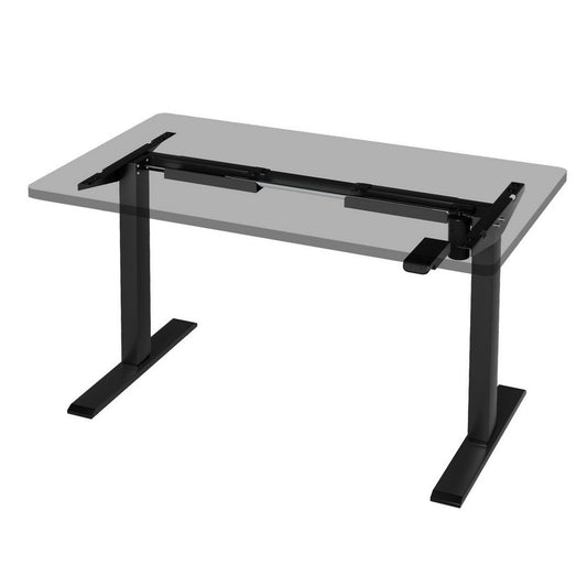Artiss Electric Standing Desk Frame Only Height Adjustable 70Kg Load Black
