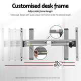 Artiss Electric Standing Desk Frame Only Height Adjustable 70Kg Load Grey