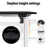 Artiss Electric Standing Desk Frame Only Height Adjustable 70Kg Load White