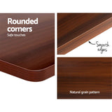 Artiss Standing Desk Motorised Sit Stand Desks Walnut 120cm