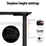 Artiss Standing Desk Motorised Dual Motor Black 120cm