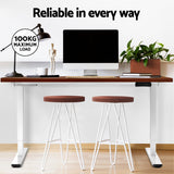 Artiss Standing Desk Motorised Dual Motor 140cm Walnut