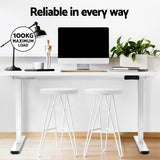 Artiss Standing Desk Motorised Dual Motor 140cm White