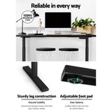 Artiss Standing Desk Frame Only Dual Motor Motorised Adjustable 125Kg Load Black