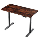 Artiss Standing Desk Motorised Electric Dual Motor Rustic Brown 120cm