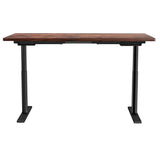 Artiss Standing Desk Motorised Electric Dual Motor Rustic Brown 140cm
