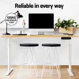 Artiss Standing Desk Motorised Electric Dual Motor 140cm White Oak