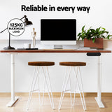 Artiss Standing Desk Motorised Electric Dual Motor 140cm Rustic Brown