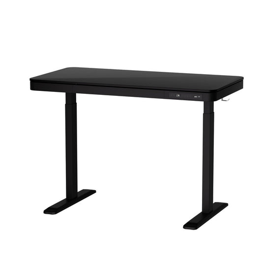 Artiss Standing Desk Motorised Electric Dual Motor Drawer 120cm Black