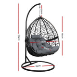 Cordi Egg Swing Chair Outdoor Hanging - Black