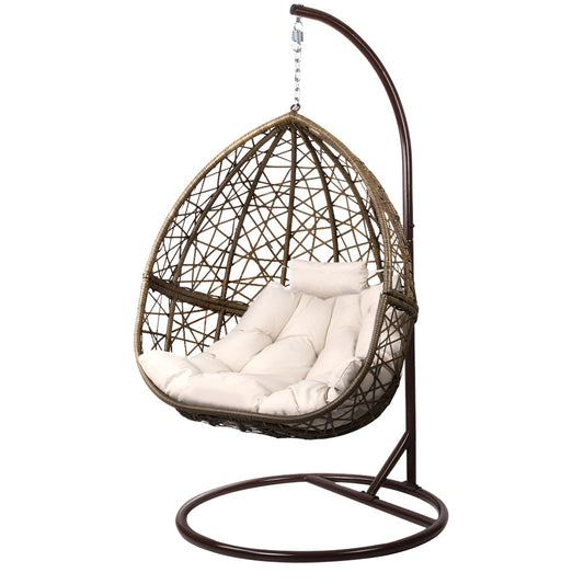 Cordi Egg Swing Chair Outdoor Hanging - Latte
