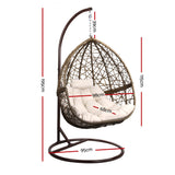 Cordi Egg Swing Chair Outdoor Hanging - Latte