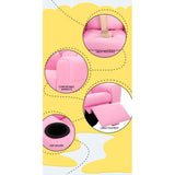 Percy Kids Recliner Chair Linen Soft Sofa Lounge Couch Children Armchair - Pink