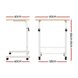 Artiss Laptop Desk Table Adjustable 60cm Light Wood