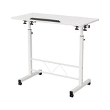 Artiss Laptop Desk Table Adjustable 80cm White