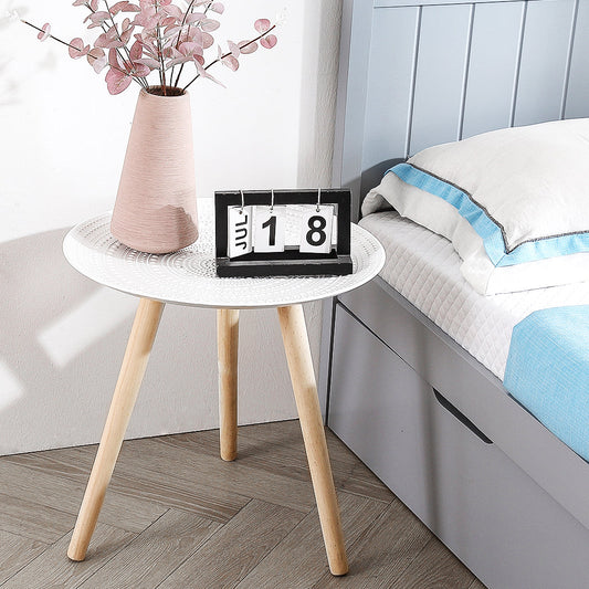 Icarus Side End Table Antique Storage Modern Furniture - White