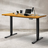 Levede Desktop For Motorised Adjustable Nature 120x60cm Natural