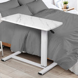 Levede Standing Desk Sofa Bed Side Table White No Slots