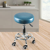 Bar Stools Salon Stool Swivel Barber Dining Chair Pu Hydraulic Lift Teal