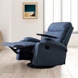 Niamh Massage Chair Recliner Chair Heated Lounge Armchair 360 Swivel - Blue