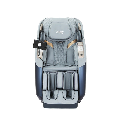 Hector 4D Massage Chair Electric Recliner Double Core Mechanism Massager - Grey