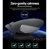 Zephyr Electric Massage Chair Recliner Shiatsu Zero Gravity Heating Massager - Black