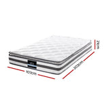 Rio 21cm Thick Pillow Top Spring Mattress - King Single