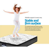 Zaire 24cm Thick Pillow Top Spring Mattress - Single