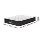 Anri 34cm Thick Belgium Knitted Fabric Euro Top Pocket Spring Mattress - Double