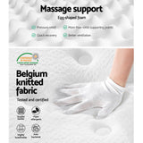 Anri 34cm Thick Belgium Knitted Fabric Euro Top Pocket Spring Mattress - Double