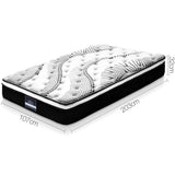 Jade Bed & Mattress Package no Drawers - White King Single