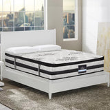 Nephrite Bed & Mattress Package with 34cm Mattress - Black Double
