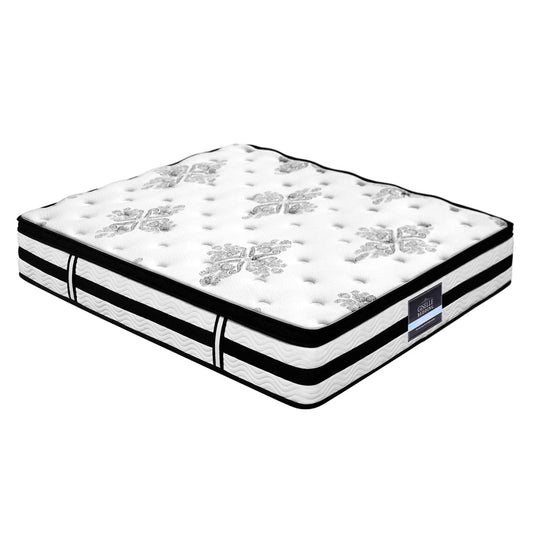 Zaria 34cm Thick Plush Euro Top Pocket Spring Mattress - Super King