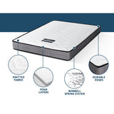 Clement 13cm Tight Top Bonnell Spring Mattress Medium Firm - King Single