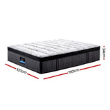 Chelsea 34cm 9-Zone Pocket Spring Latex Foam Medium Firm Euro Top Mattress - Double